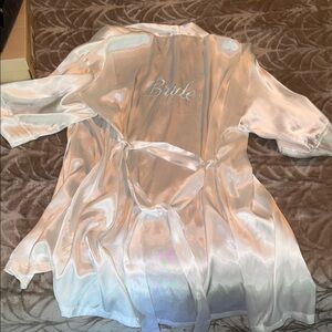 Elegant White Bridal Robe